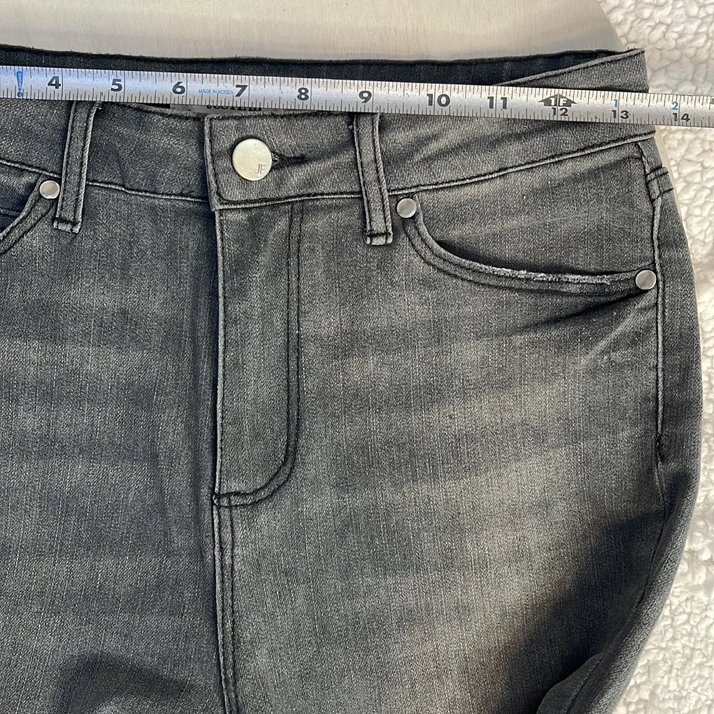 🔥 SALE JustFab High Rise Black Dark Gray Denim Jeans | Size 26